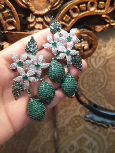 Zirconia Sadabahar Elegant Earrings